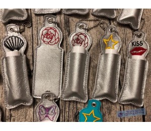 Stickdatei- ITH Lippenbalsam oder USB Stick Tasche STERN